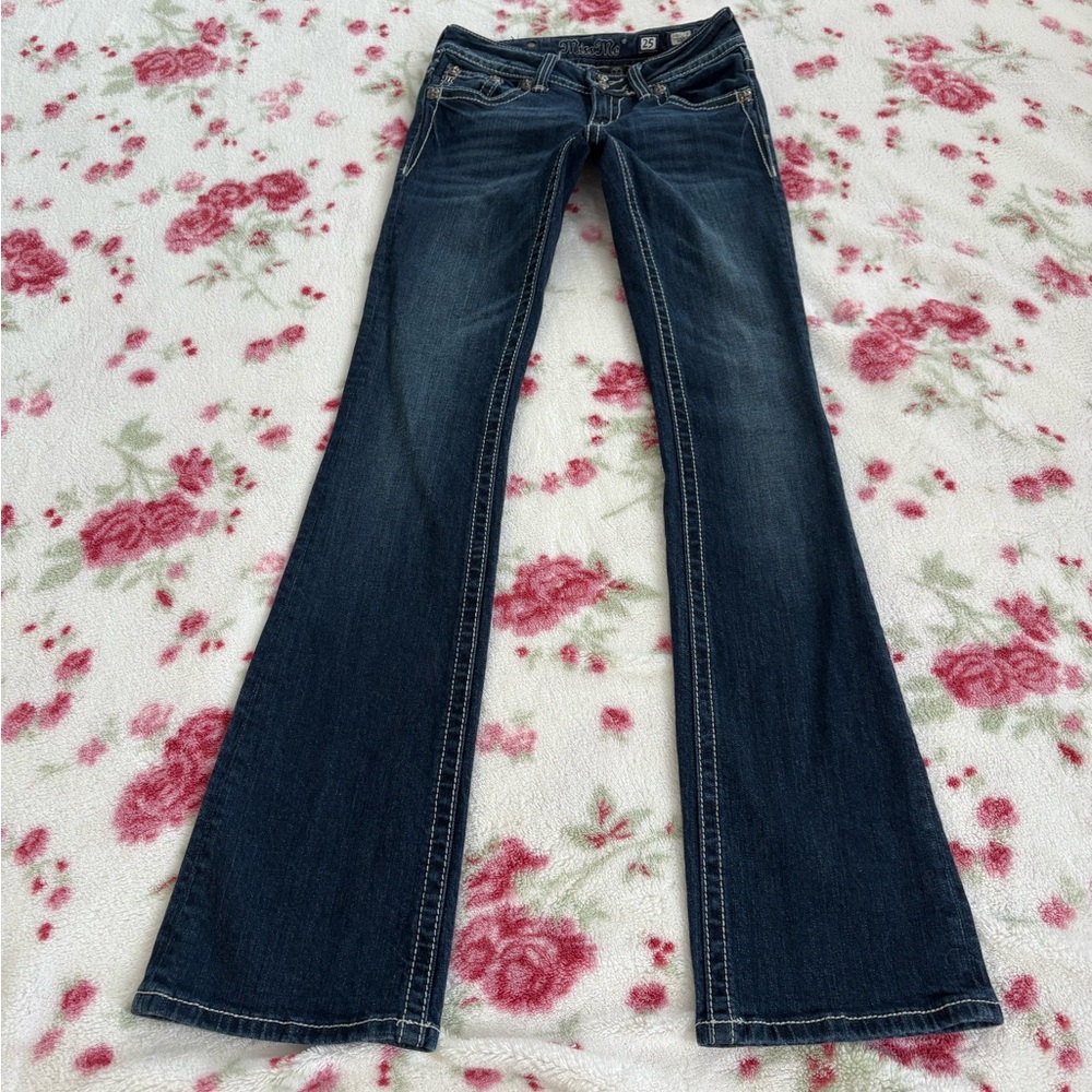Miss me embellished flap pocket bootcut 25
